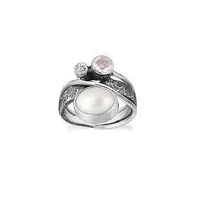 Rabinovich Glamorous Pearl Sterling Silver Ring Med Sötvattenspärla Och Rosenkvarts 72116301