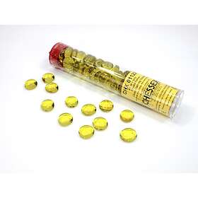 Chessex Gaming Glass Stones Yellow Translucent (40+)
