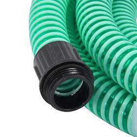 vidaXL Sugslang med kopplingar mässing grön 1.1" 7 m PVC