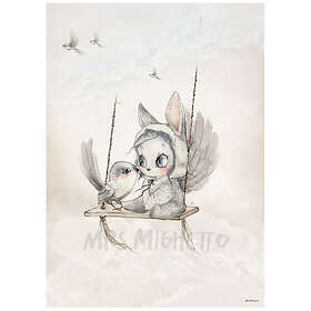Mrs Mighetto Mini Bird Master 50x70cm