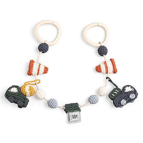 Sebra Busy Builders Strikket Aktivitetsleke Blå