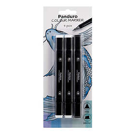 Panduro colour markers 3-pack – Blenders & Black #0, 0, 120