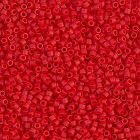 MIYUKI Delica 11/0 mörkröd 5g – DB0753 Matted Opaque Red