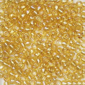 Rainbow Light TOHO-pärlor runda 11/0 – bärnsten, 162 Transparent topaz