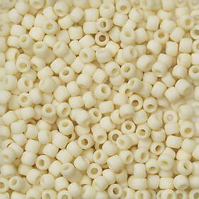Off-White TOHO-pärlor runda 11/0 – , 51F Opaque frosted light beige