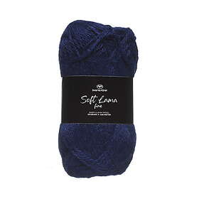 Svarta Fåret Garn Soft Lama Fine 50g mörkblå – Midnight blue 968