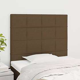 vidaXL Huvudgavlar 2 st mörkbrun 100x5x78/88 cm tyg 3116325
