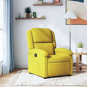 vidaXL Reclinerfåtölj gul sammet 371804