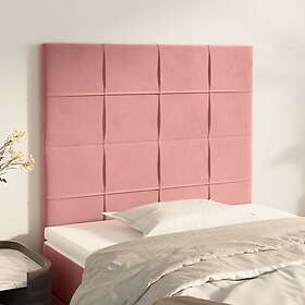 vidaXL Huvudgavlar 2 st rosa 80x5x78/88 cm sammet 3116367