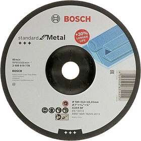 Bosch Navrondell Standard for Metal Depressed Grinding Disc 180 x 8 x 22,23