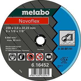 Metabo Kapskiva Novoflex 230x3.0x22.23 stål, TF 41