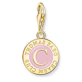 Thomas Sabo Charm Club Charmista pink Coin gold plated berlock 2097-427-9