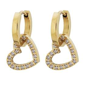 Edblad Eternal Heart Earrings Gold hjärtörhängen 125907