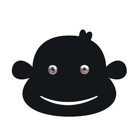 Roommate Monkey Hook Black