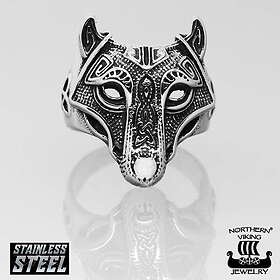 Northern Viking Jewelry Guardian Wolf ring NVJSO019-225
