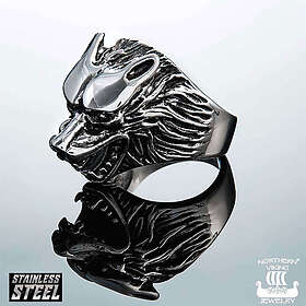 Northern Viking Jewelry Wolf Head Ring ring NVJSO016-200