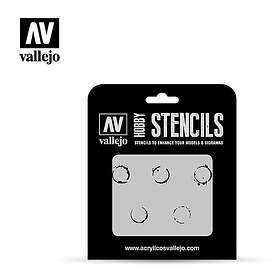 Vallejo Stencils: Drum Oil Markings