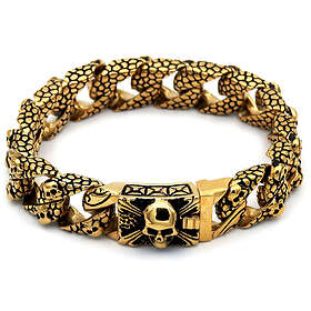 Rocks Steel 16 mm mönstrat pansararmband 22 cm P.S.D.LISKO.16-22