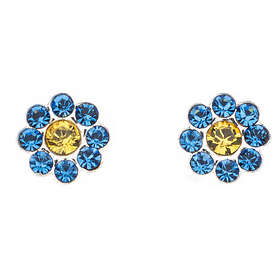 Silver Bar Blåsippa örhängen 5 mm 8444