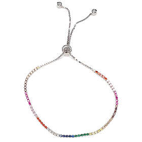 Silver Bar Regnbåge armband flex 6471