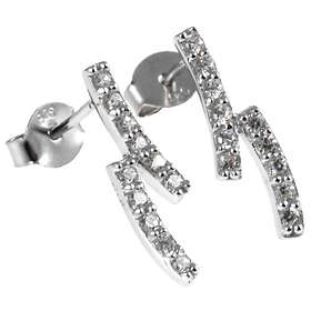 Silver Bar Two long örhängen 18 mm 3930