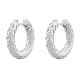 Snö Of Sweden Dublin thick silver hoops 1277-7300 256-ONE