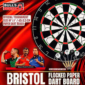 Bulls BULL'S Bristol Flocked Paper Dart Board 1 Stck (68014)