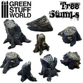 Green Stuff World Tree Stumps