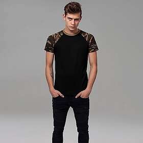 Urban Classics Raglan Contrast Tee (S,vit/röd)