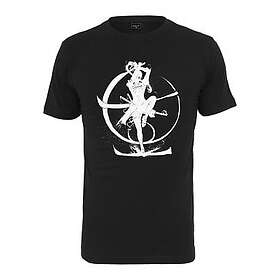 Urban Classics Svart t-shirt med vitt samurai tryck (Dam)