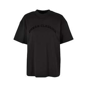 Urban Classics Oversize t-shirt med sammetsapplikation dam