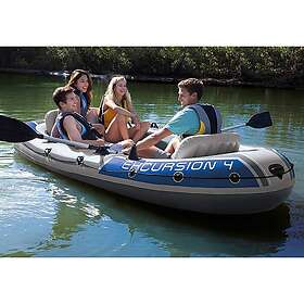 Intex Excursion 4 Inflatable Boat Grå 4 Places