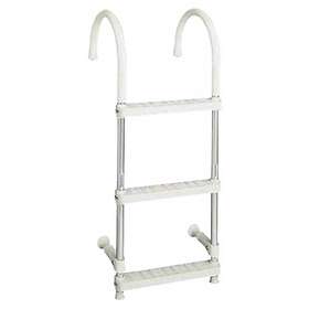 Forniture Nautiche Italiane 3030324 Aluminium 4 Steps Ladder Durchsichtig 110 x 32 cm