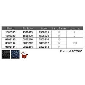 Cavalieri 100 M Flat Braided Cape Grå 14 mm