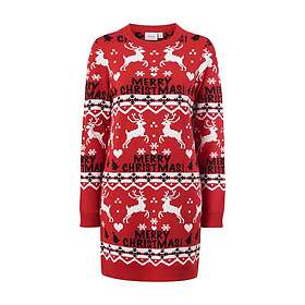 Vila Julklänning viAnna Reindeer Christmas Knit Dress