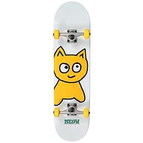 Meow Skateboards Big Cat Komplett Skateboard (White/Gul) Vit 8"