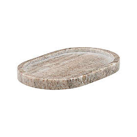 Meraki oval bricka beige 12,5x19,5 cm