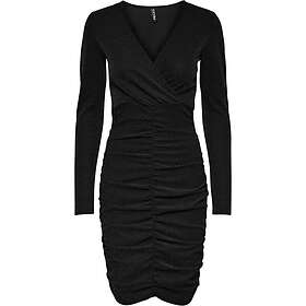 Pieces Klänning pcLina LS V-neck Rouching Short Dress