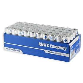 Kjell & Company AA-batterier (LR6) 40-pack