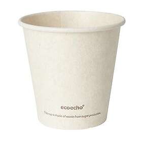 Duni Pappersmugg Sweet Cup Bagasse/PLA Natur 18cl 50 /FP