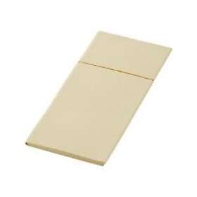 Duni Serviet Bio soft letto Slim L40xB33cm bestik-fold papir FSC cream,4 pk x 65 stk/krt