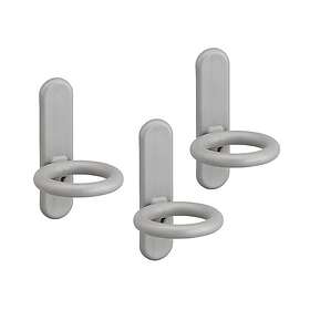 Elfa Cirkelkrok Utility till Förvaringstavla 3-pack platinum 474580