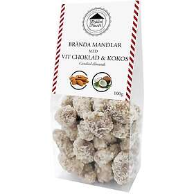Kokos Brända Mandlar Vit Choklad 100g