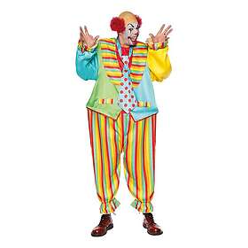 Deluxe Tjock Clown Maskeraddräkt One size