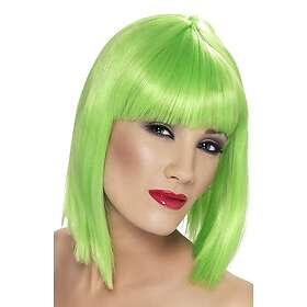 Smiffys Glam Neongrön Peruk One size