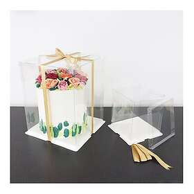 CakeSupplies Tårtkartong Transparent 15 cm