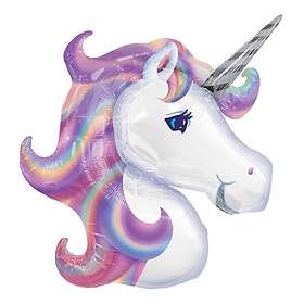 Unicorn Folieballong Huvud