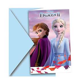 Globos Europe Inbjudningskort Anna & Elsa Frost 2 6-pack