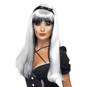 Smiffys Perruque de sorcière Argent/Noir Taille unique