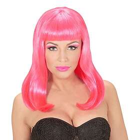 One Lång Neon Rosa Peruk size